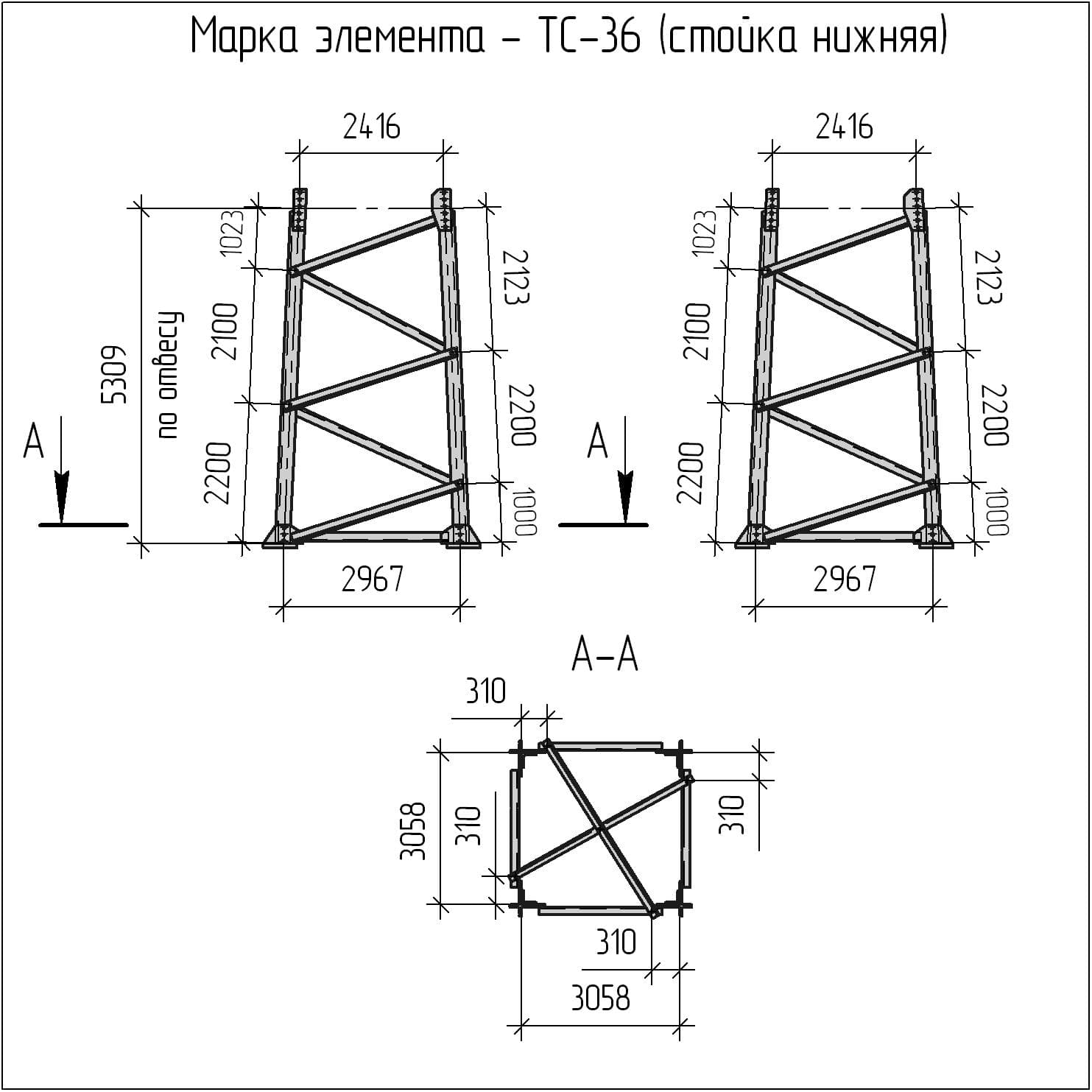 Мачта унжа схема