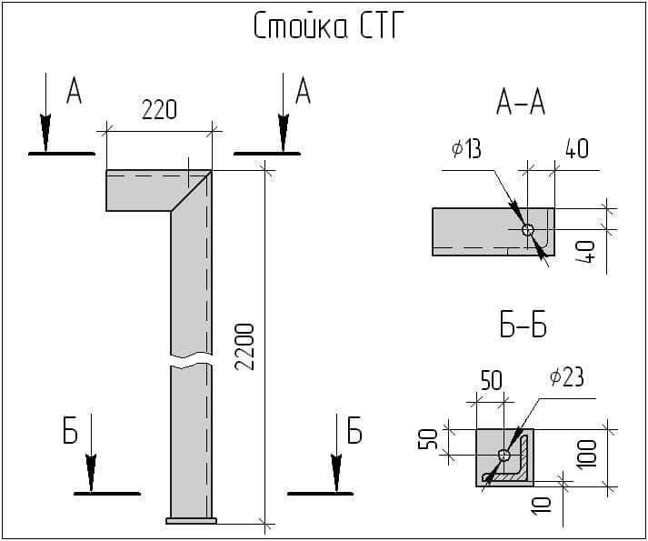 Магнитная стойка чертеж