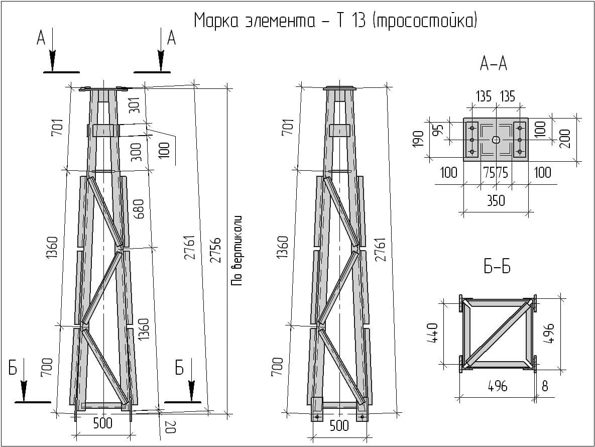 Типовой проект прожекторные мачты