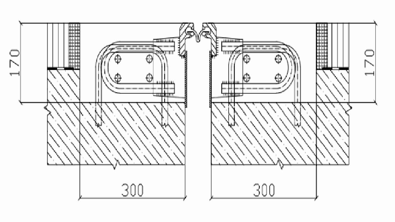 Чертеж деформационного шва