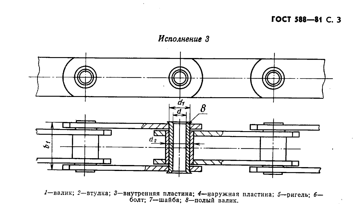 Цепи роликовые ГОСТ 588-81 купить недорого в Санкт-Петербурге. Цепь тяговая  характеристики и цена. | ЗМК