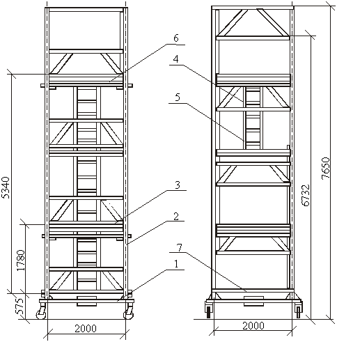 Вышка тура чертежи - 94 фото