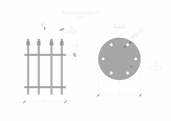 Анкерный блок аб1 чертеж